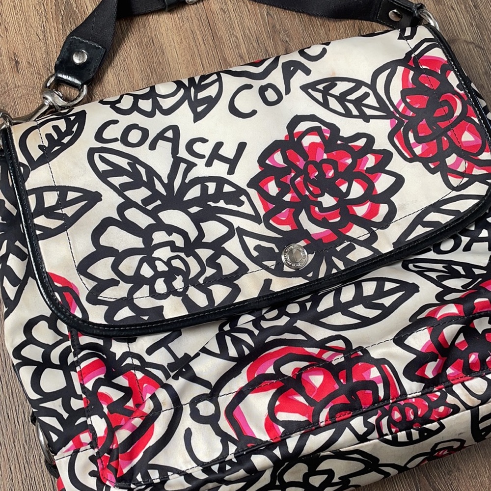 Coach floral Crossbody Purse